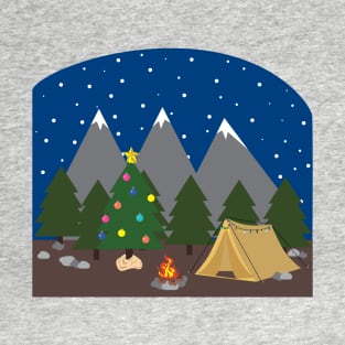 Camping Christmas T-Shirt